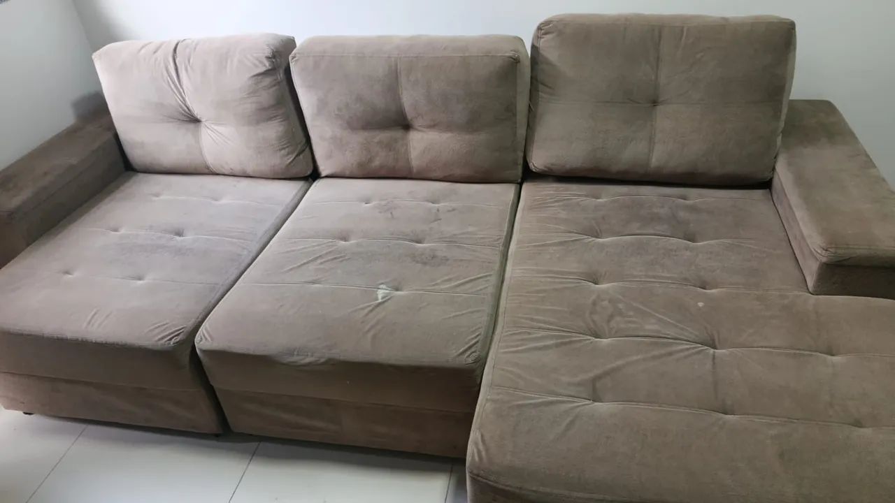 Sofá retrátil com chaise - Foto 2