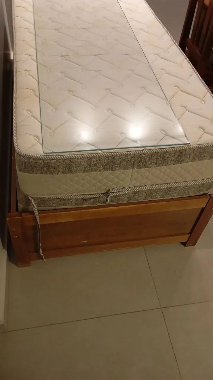 Cama de solteiro madeira - Foto 4