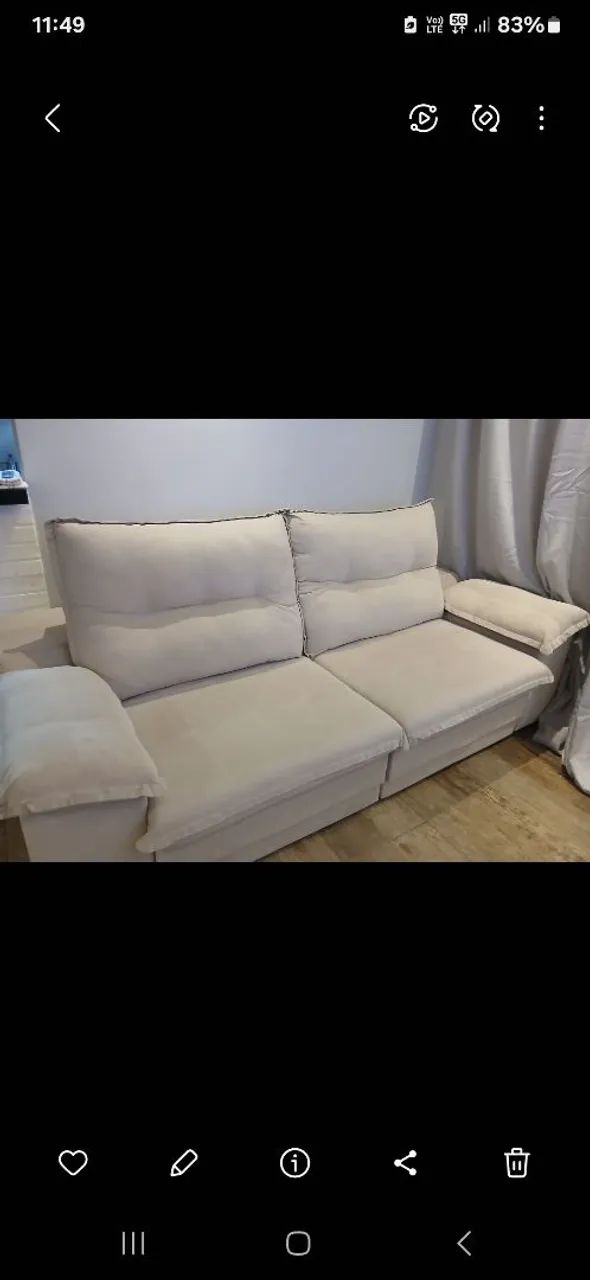 Sofá 4 lugares retrátil  - Foto 3
