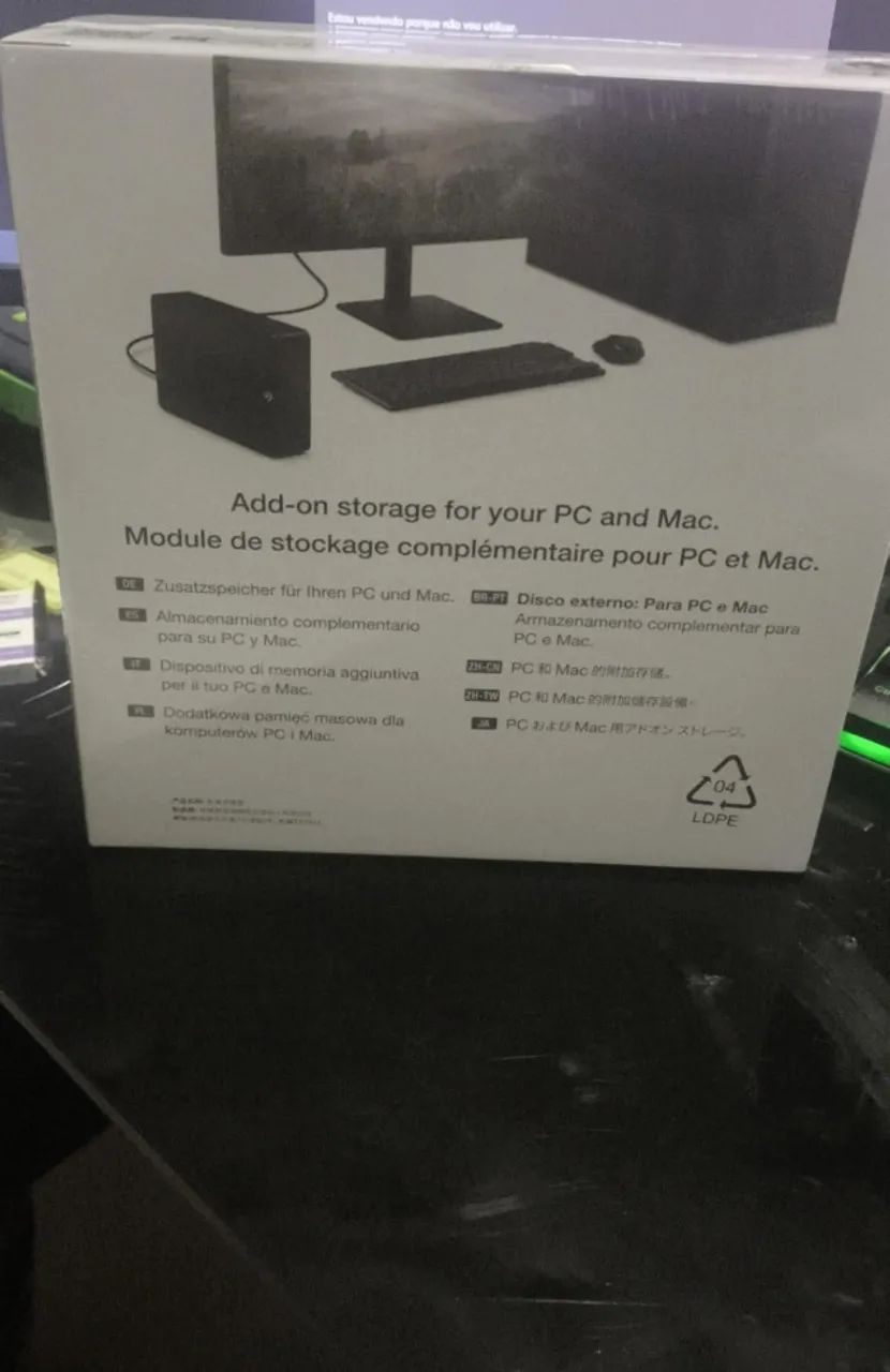HD Externo Seagate 8TB - NOVO E LACRADO - Foto 3