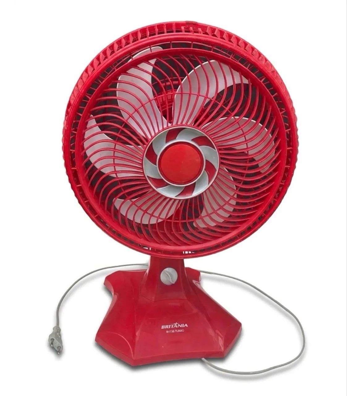 Ventilador de mesa vermelho  - Foto 2
