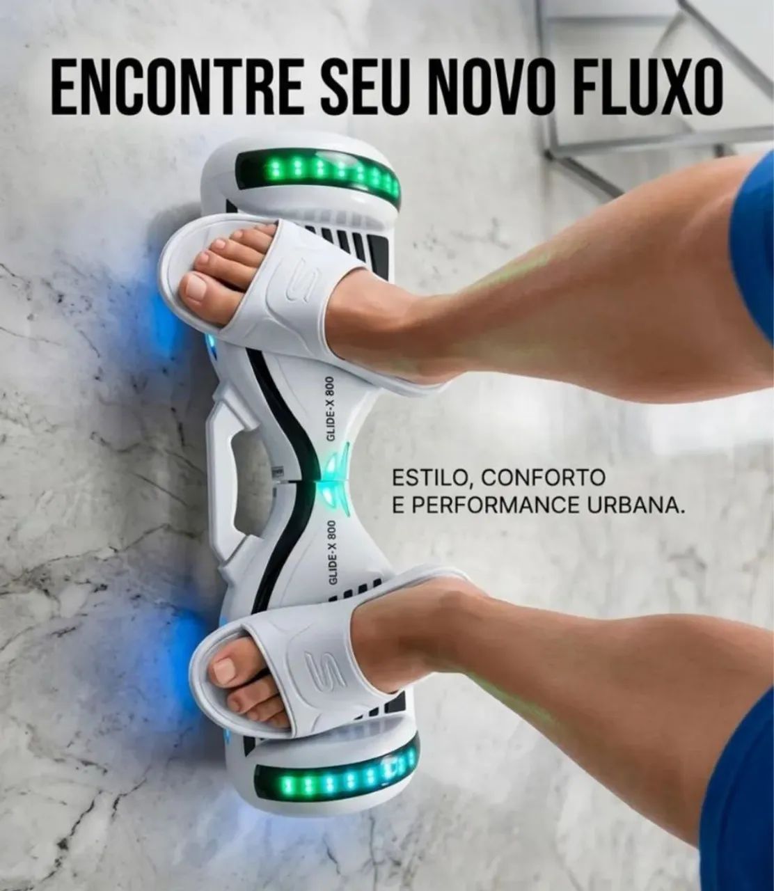 Hoverboard com Bluetooth e led - Foto 2
