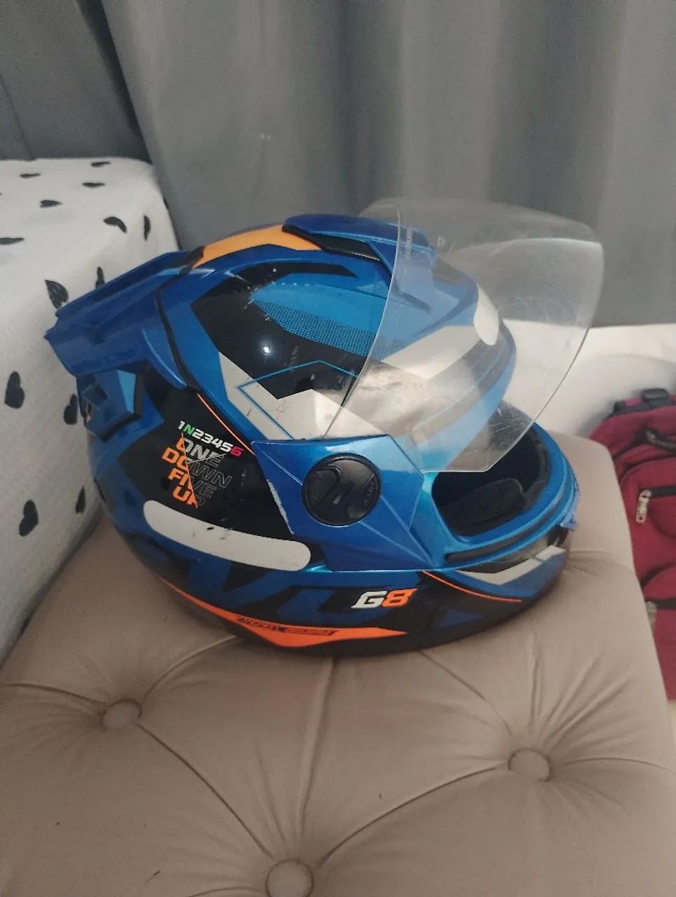 Capacete Evo G8 Azul  - Foto 5
