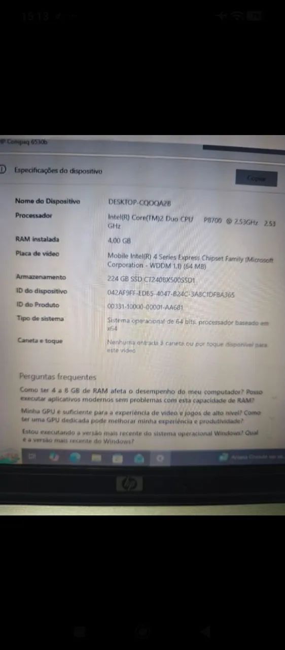 Notebook HP em perfeito estado  - Foto 4