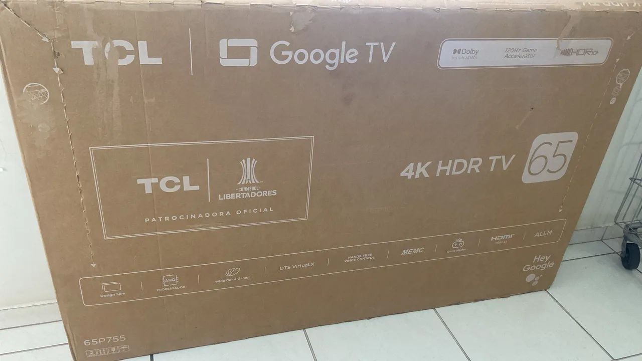 Tv led 65 polegadas TCL 4k Bhuetooth Alexia na garantia fábrica