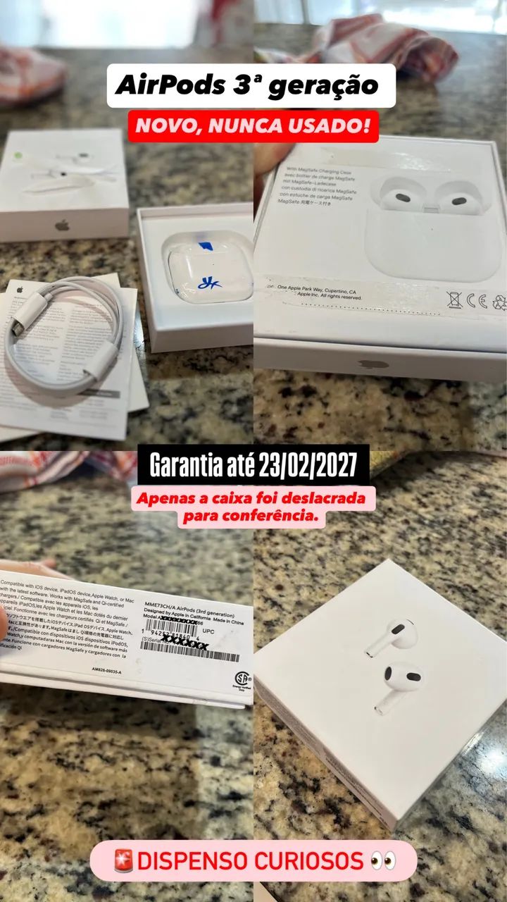 AirPods 3ª Geração - Original Apple - Foto 2