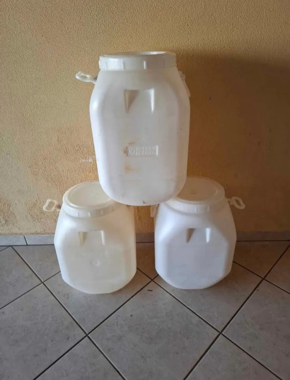Tambor plástico 50 litros tampa de rosca 