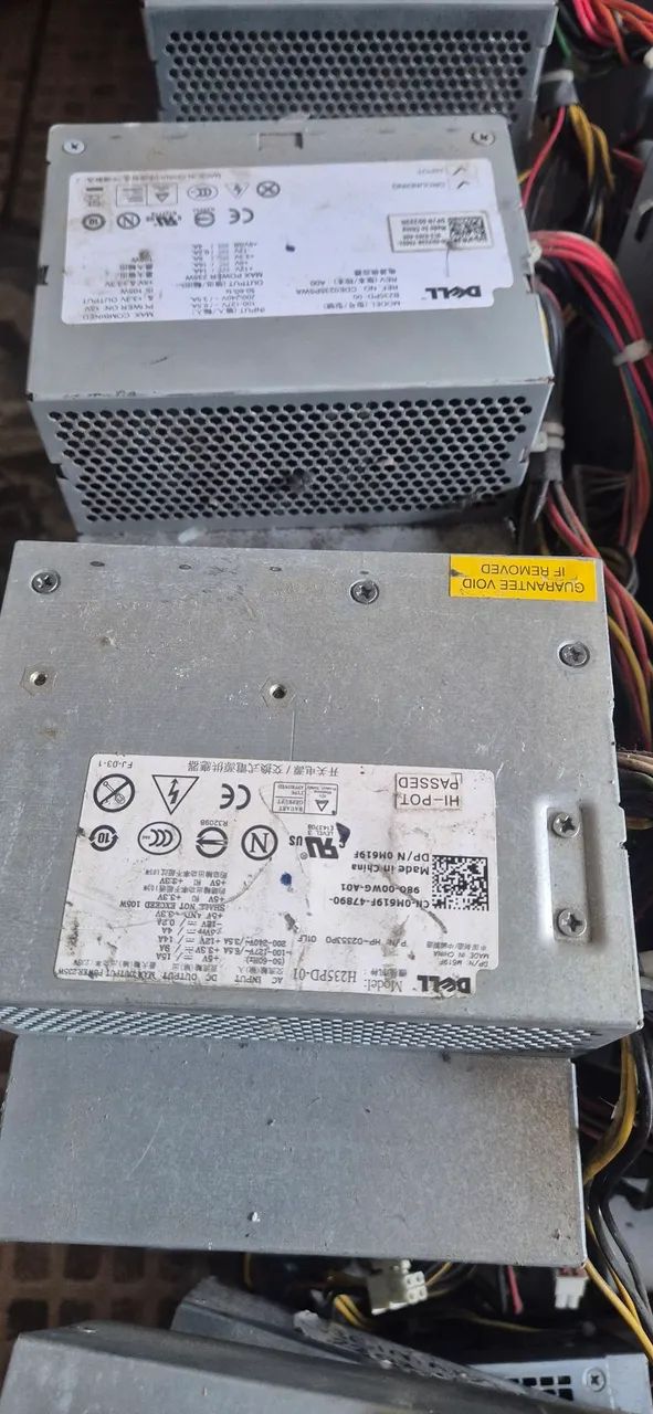 Lote 35 fontes Dell ATX com conector P4 no estado - Foto 5