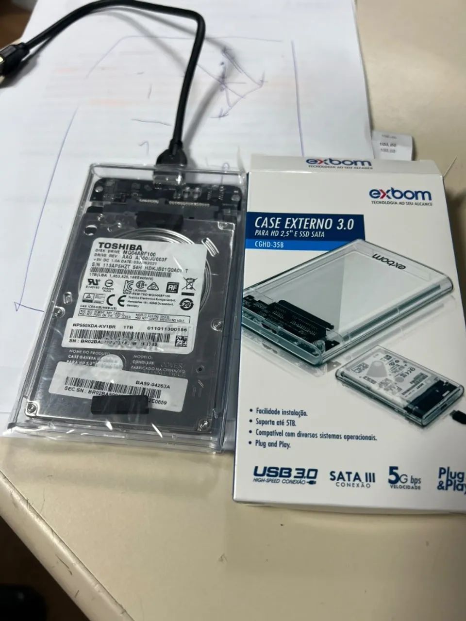 Vendo HD Externo de 1Tb - Foto 2