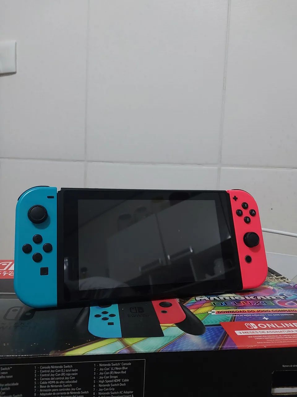 Nintendo Switch V2 (Bloqueado) - Completo + Acessórios  - Foto 2