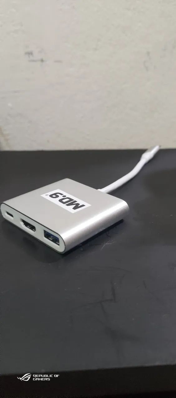 adaptador USB-C para HDMI + USB 3.0 + USB-C fêmea MD.9.