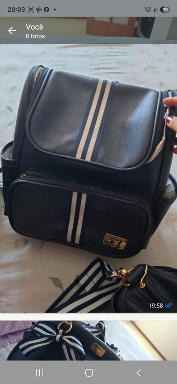 Kit bolsa maternidade Azul  - Foto 3