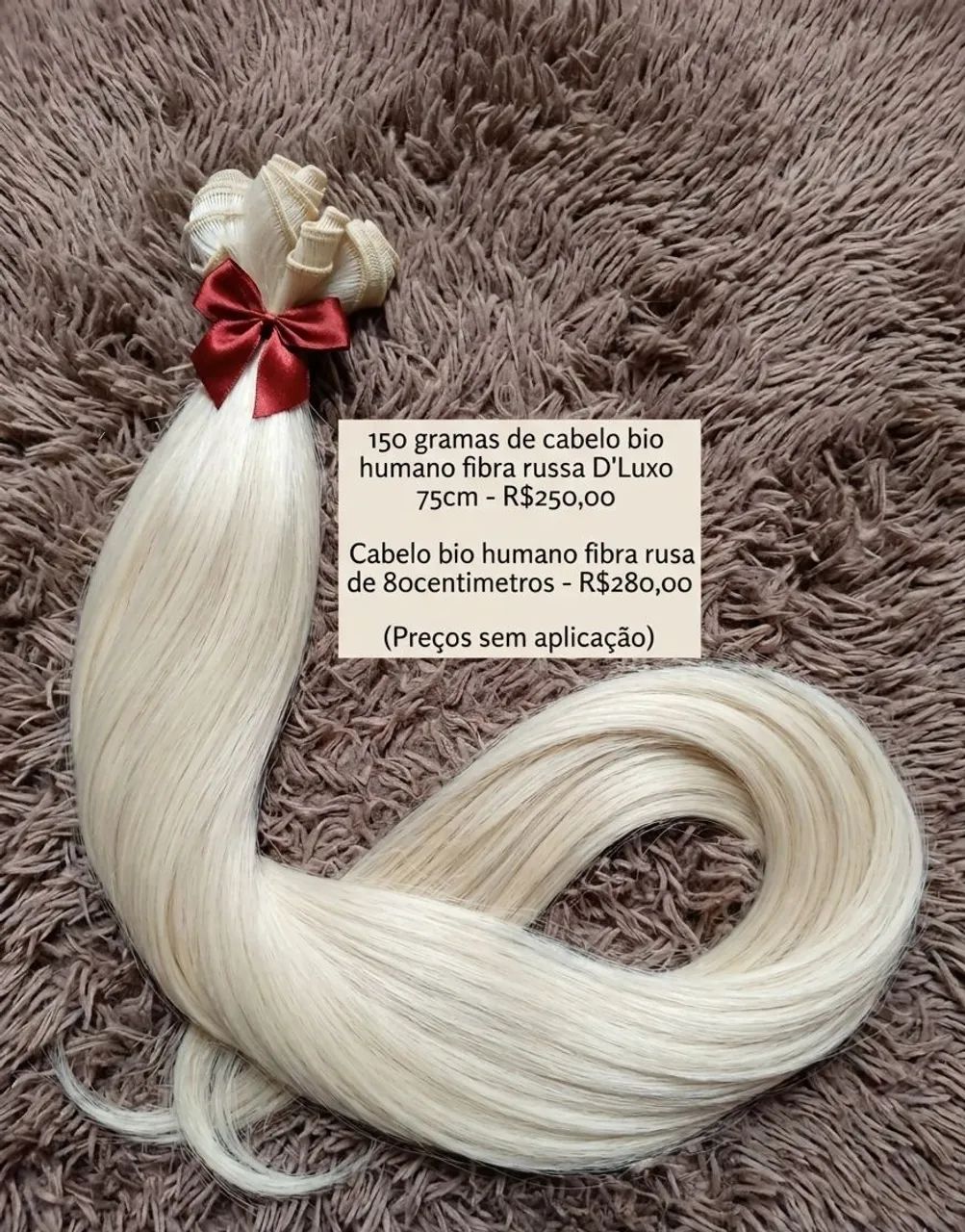Vendo Cabelo de fibra humanizada 150gramas 