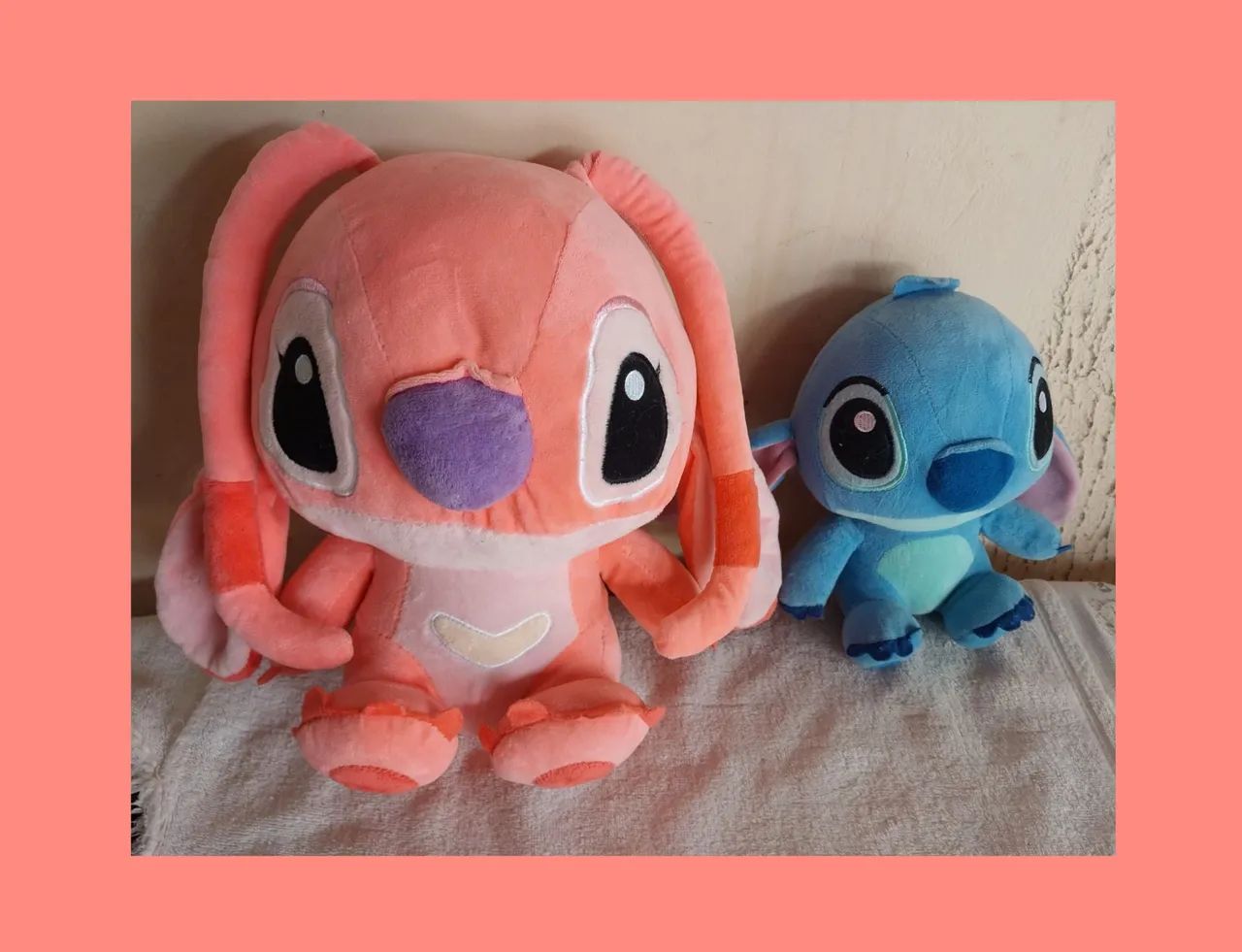 Pelúcia Stitch e Angel