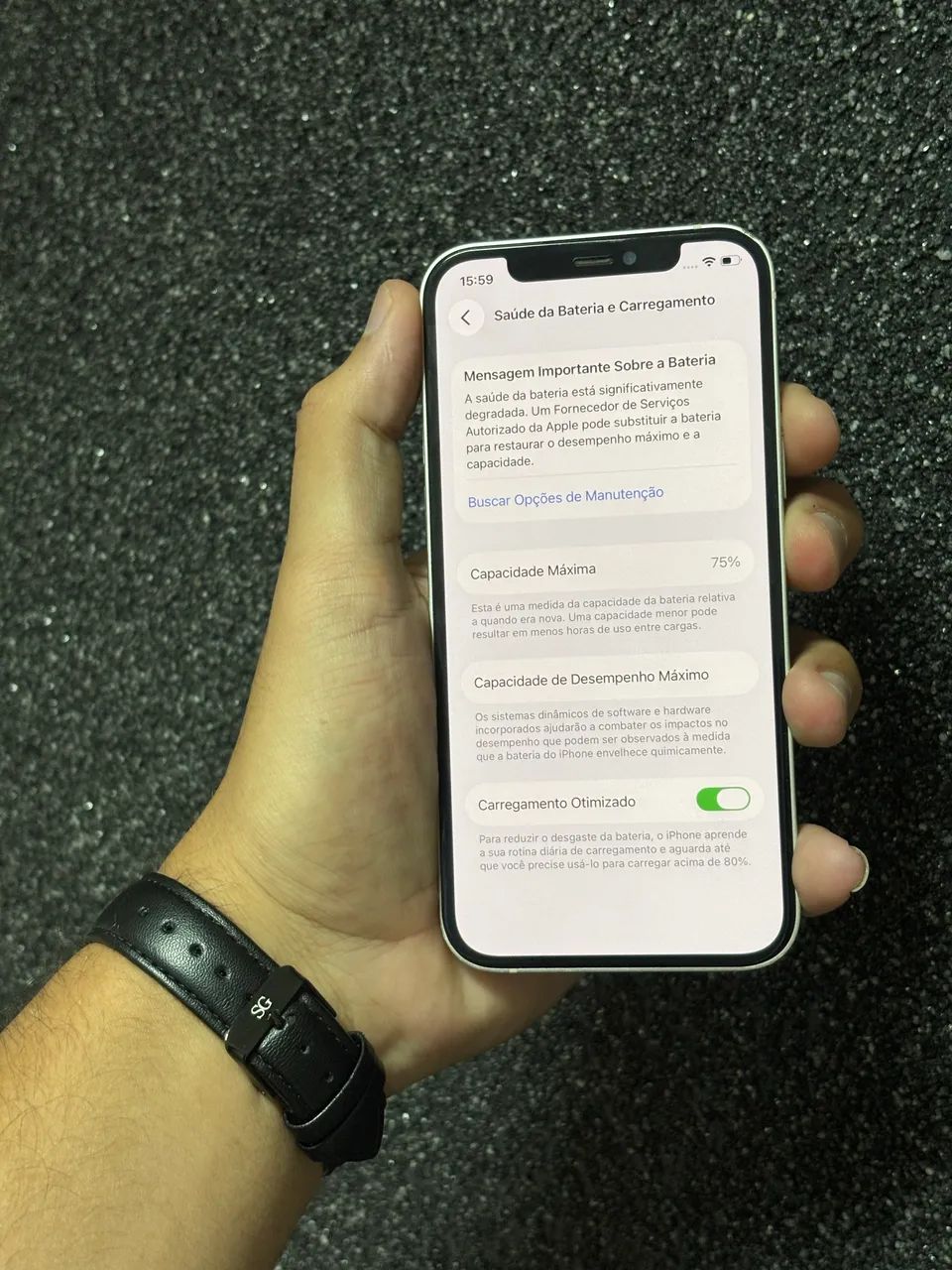 IPHONE 12 BRANCO ÓTIMO ESTADO - Foto 3