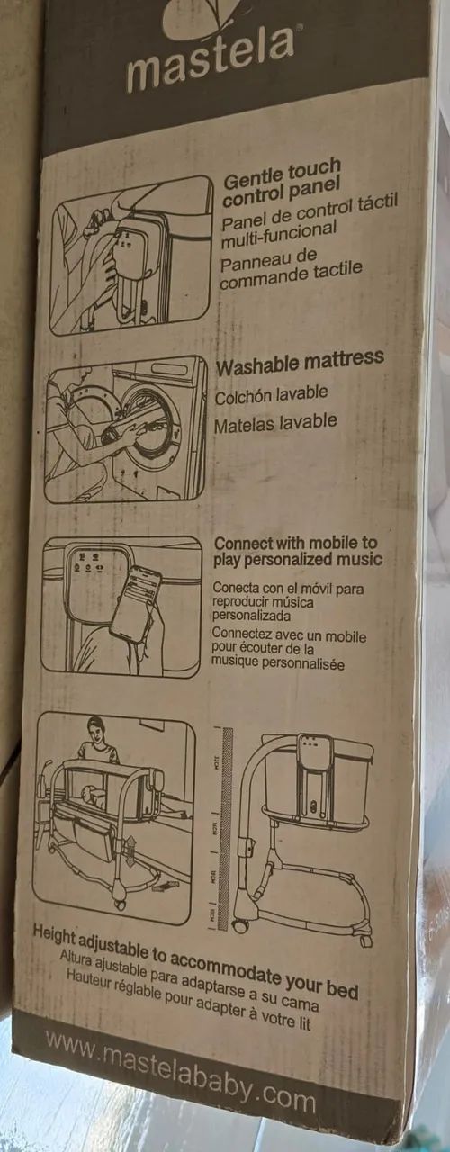Berço Moisés Mastela Deluxe 3 em 1 com Bluetooth (Na Caixa!) - Foto 3