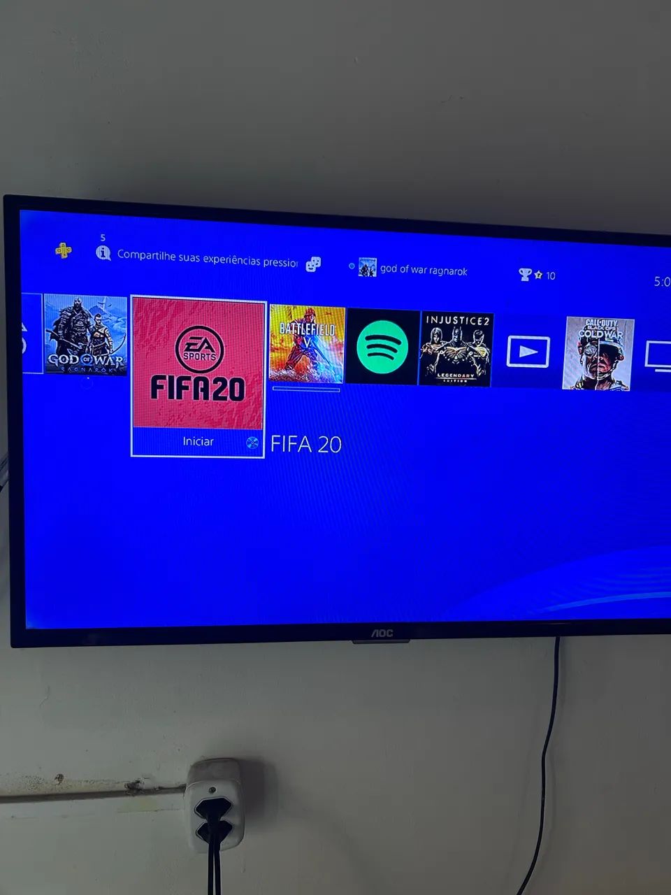 Ps4 1 terá+2 controles+8 jogos - Foto 3