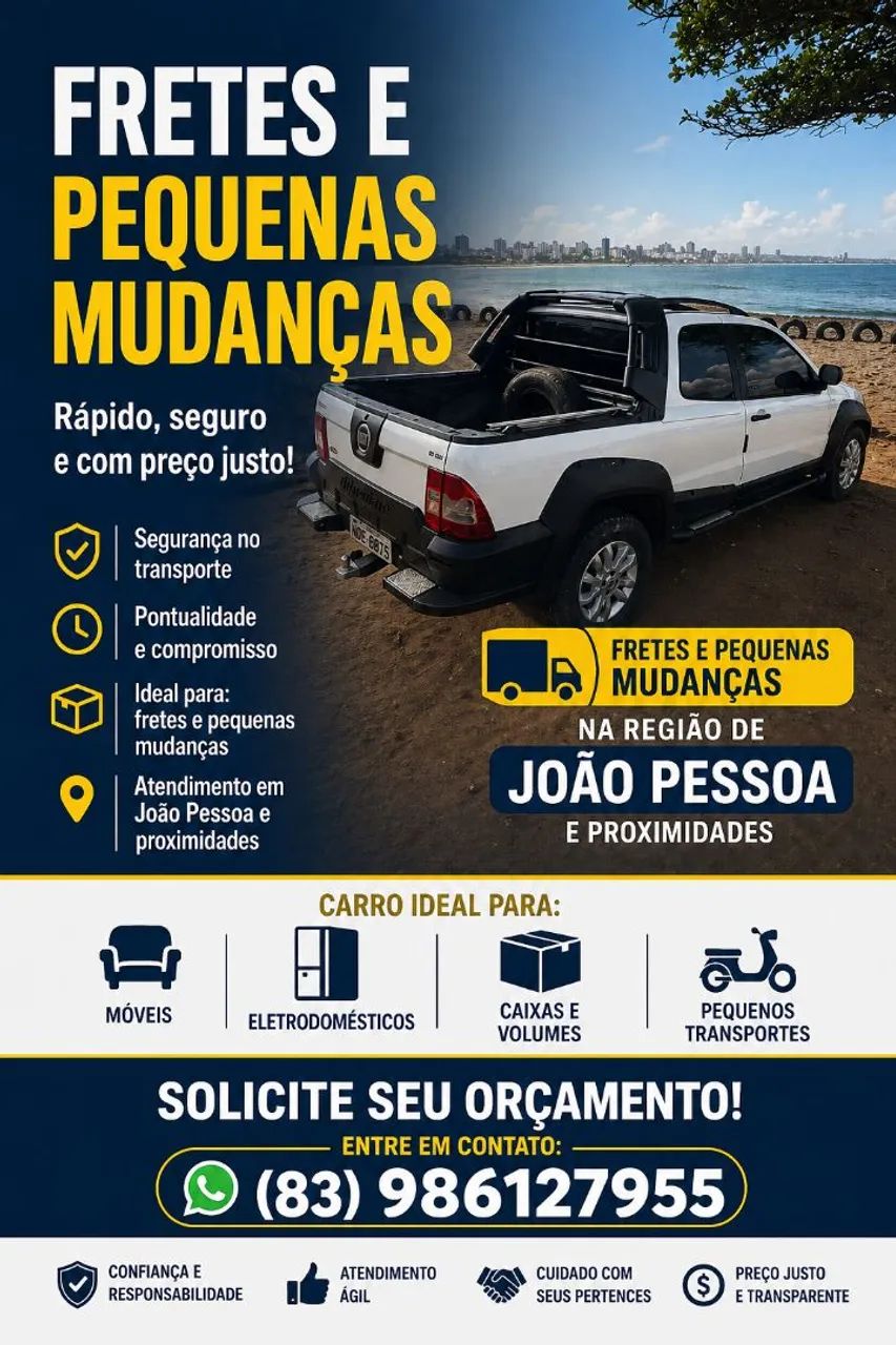 FRETE PARA JOÃO PESSOA E PROXIMIDADES