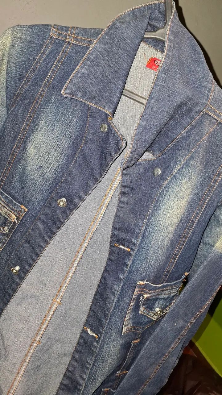 Casaco Sobretudo Jeans Lanndmark - Foto 3