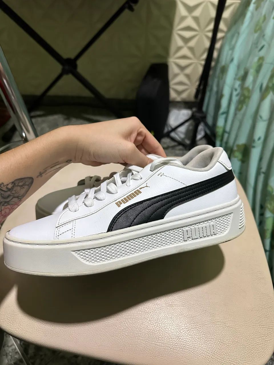Tênis 39/40 PUMA Smash Platform V3 feminino  - Foto 2