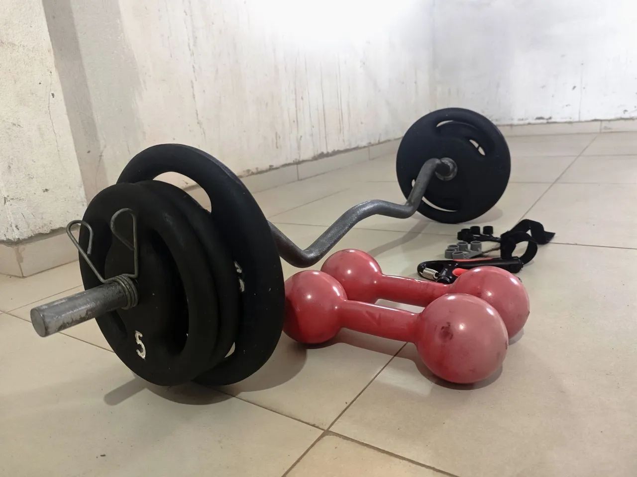 Kit musculação em casa