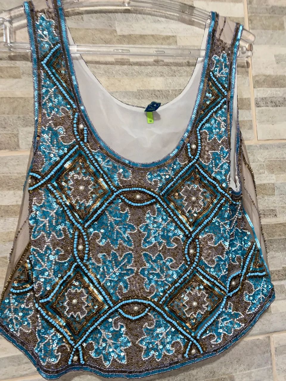 Blusa de lantejoulas da Farm  - Foto 4