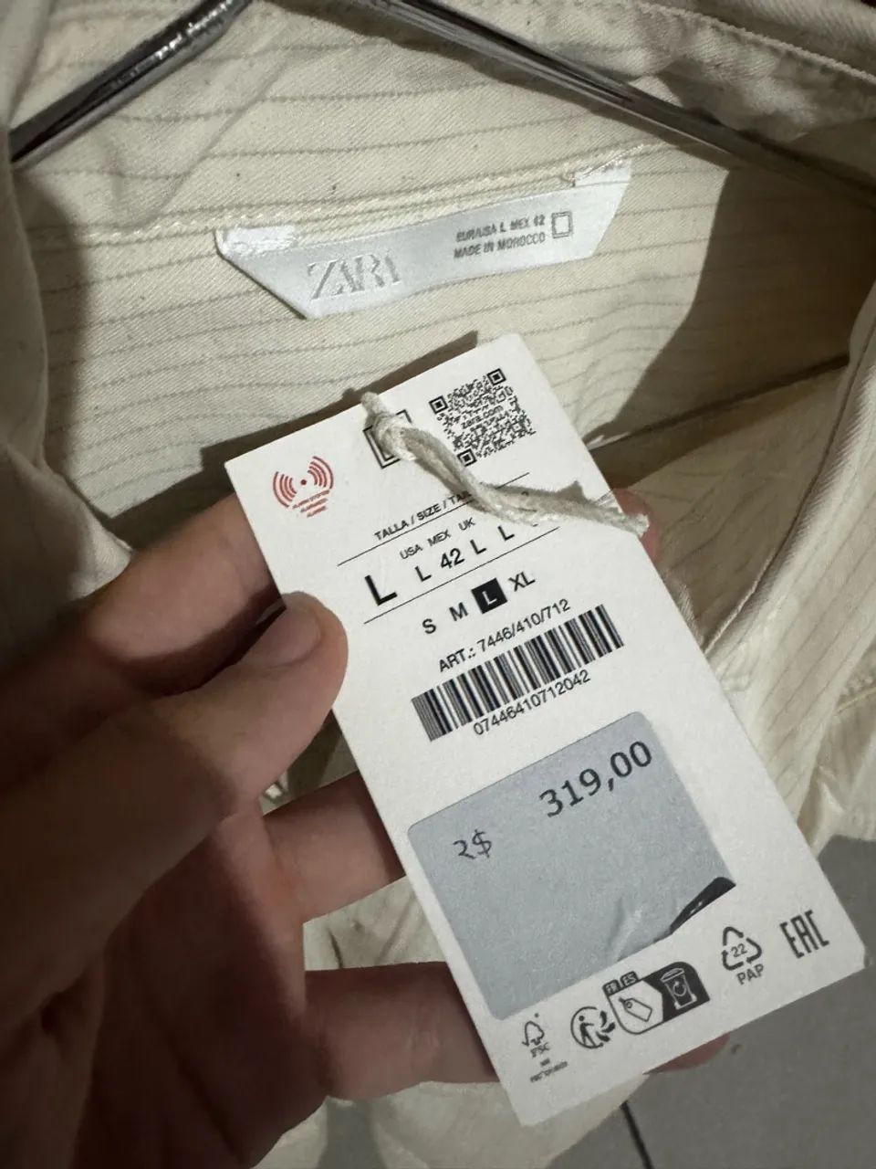 Camisa ZARA nova - Foto 2