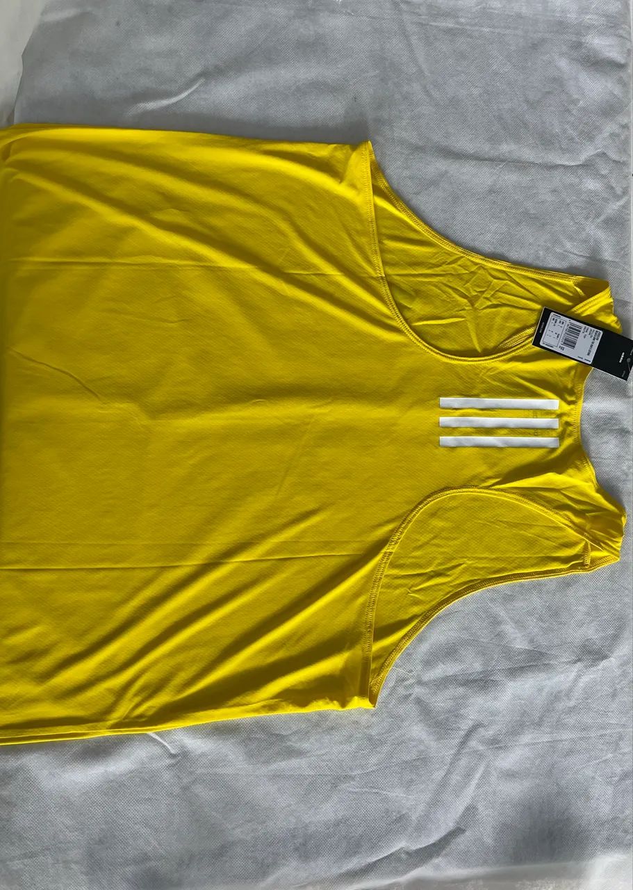Camiseta Regata Adidas Três listras Originais 