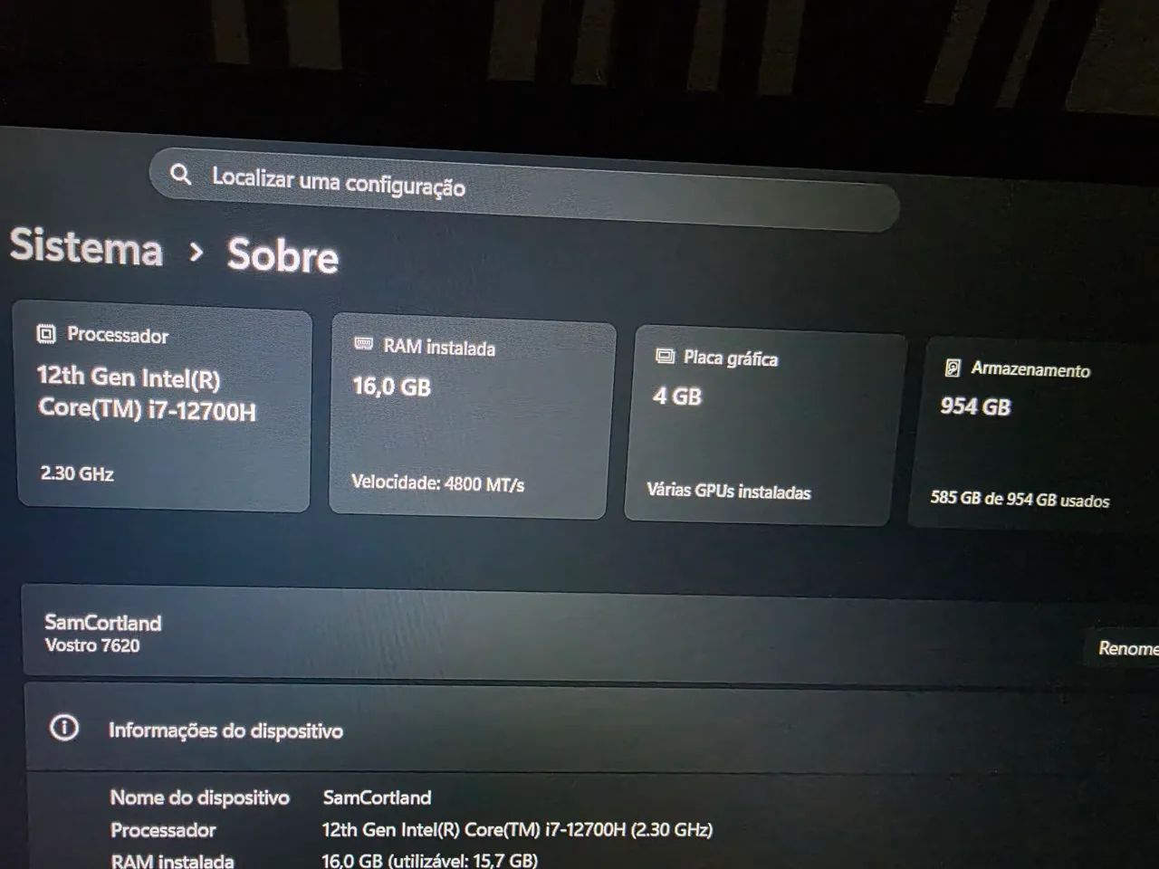 Notebook Gamer Vostro 7620 - Foto 3