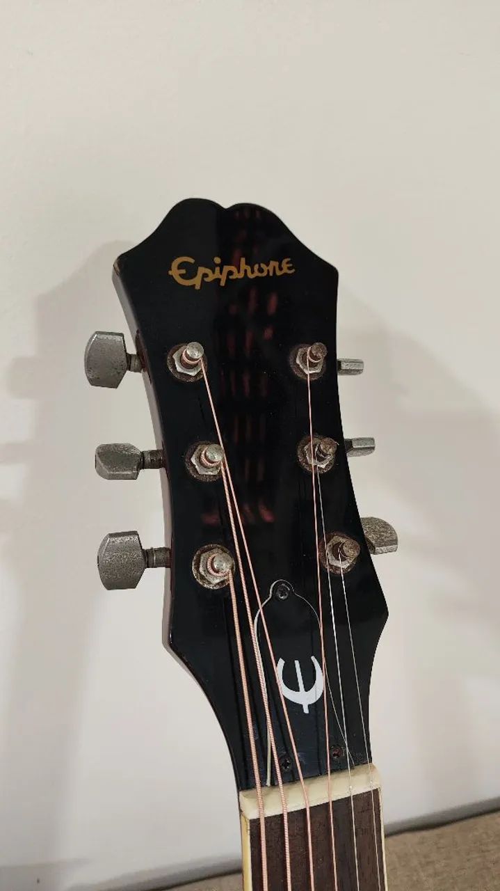 Violão epiphone pr-4e, cordas elixir - Foto 5