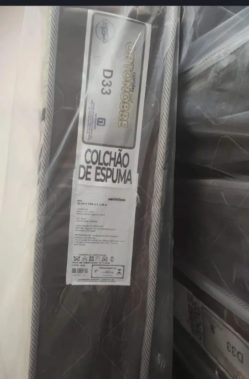 Colchão Casal D33 20cm Ortonobre (Novo)  - Foto 3