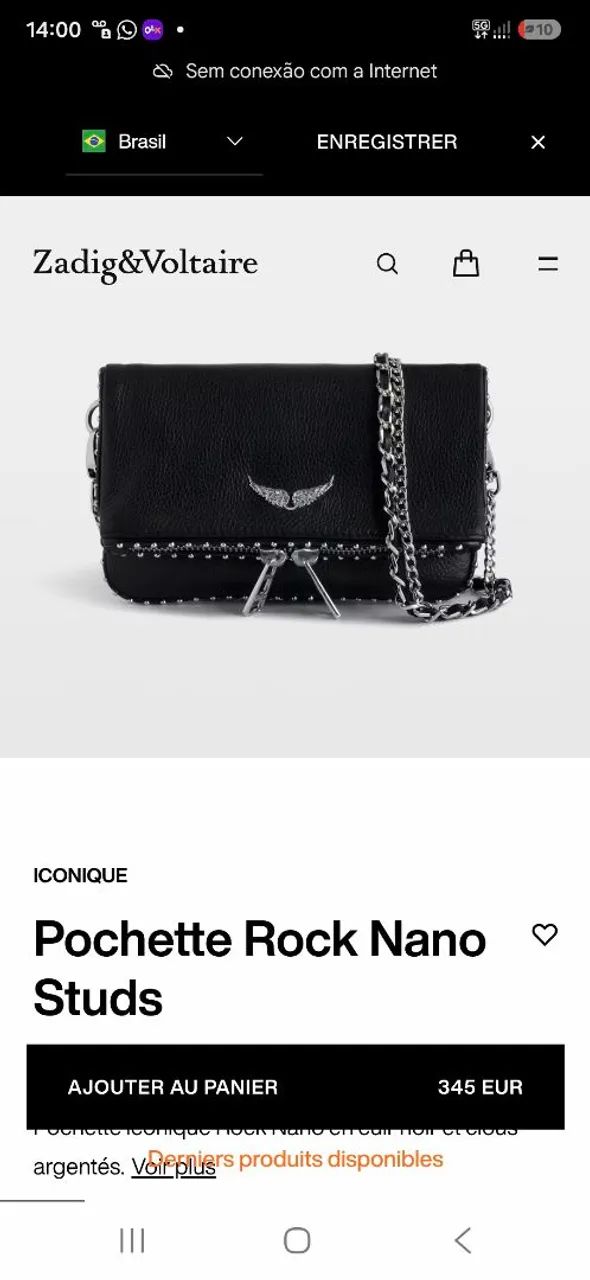Bolsa Zadig e Voltaire