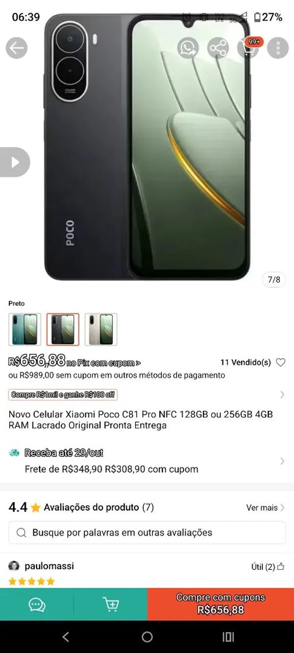 Celular poço  C 81 - Foto 3