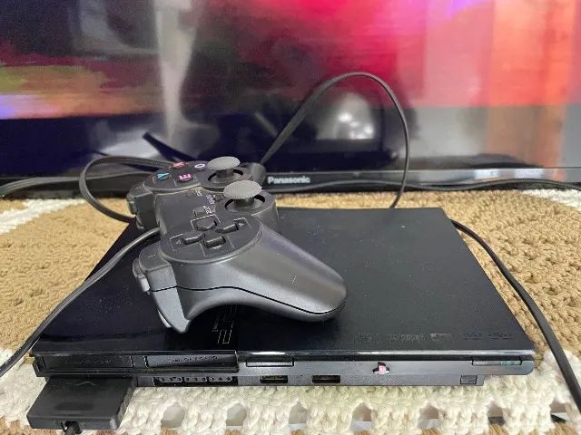 PS2 Slim Desbloqueado com Controle - Leitor Funcionando Normalmente - Foto 3