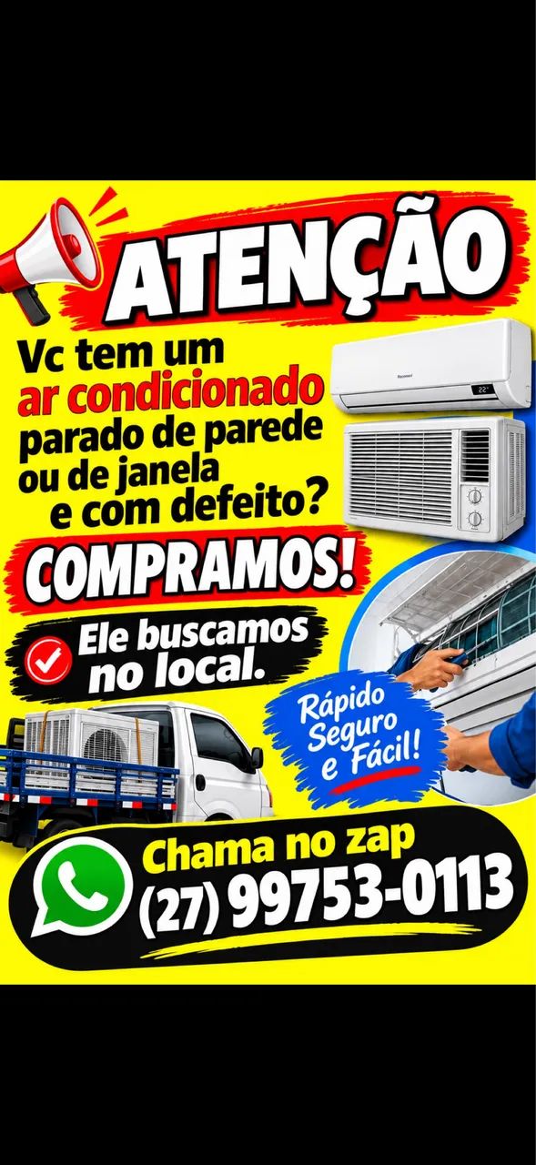 Pegamos seu ar com defeito  como parte de pagamento *  - Foto 2