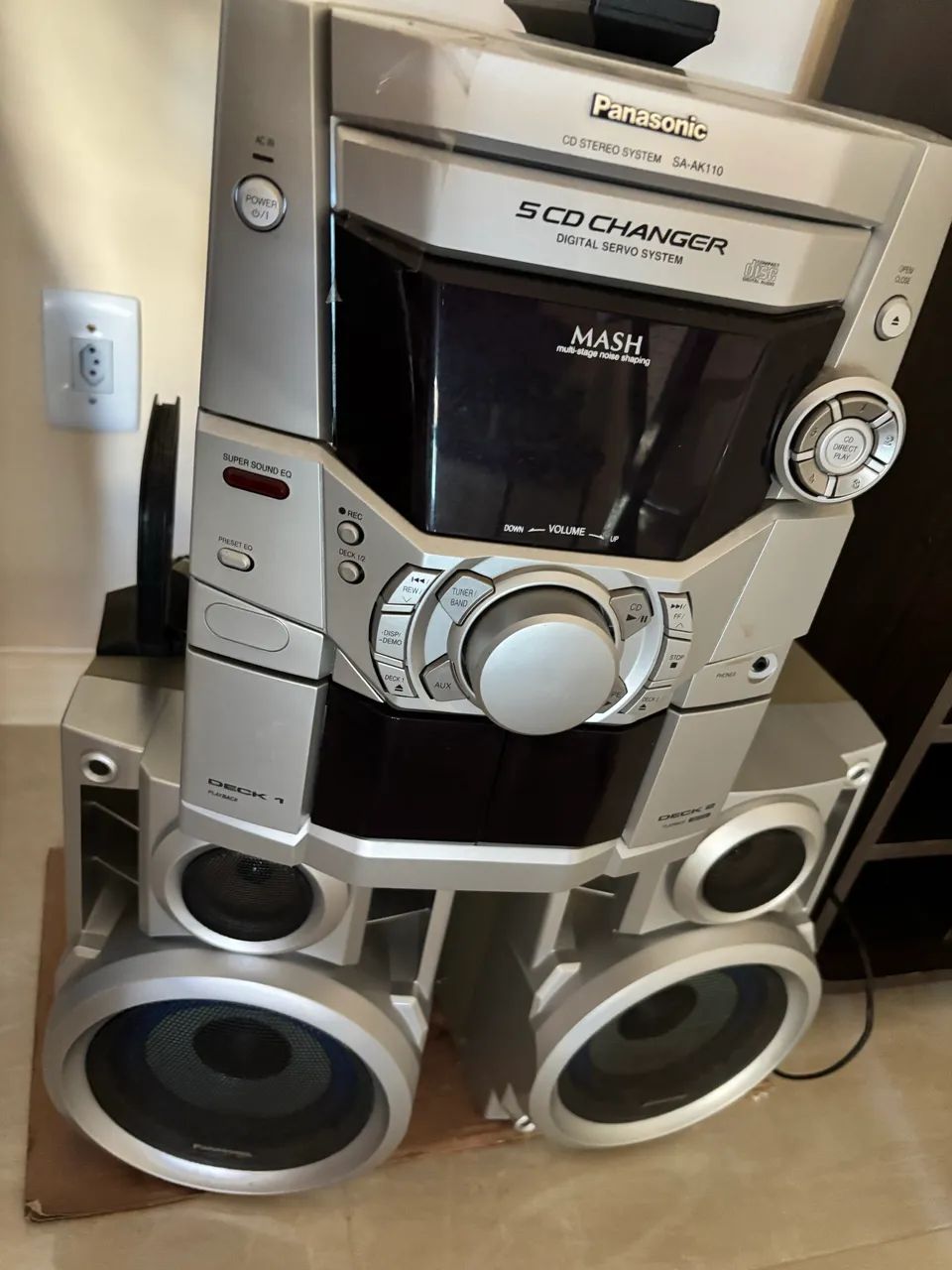 Aparelho de som 3 em 1 panassonic