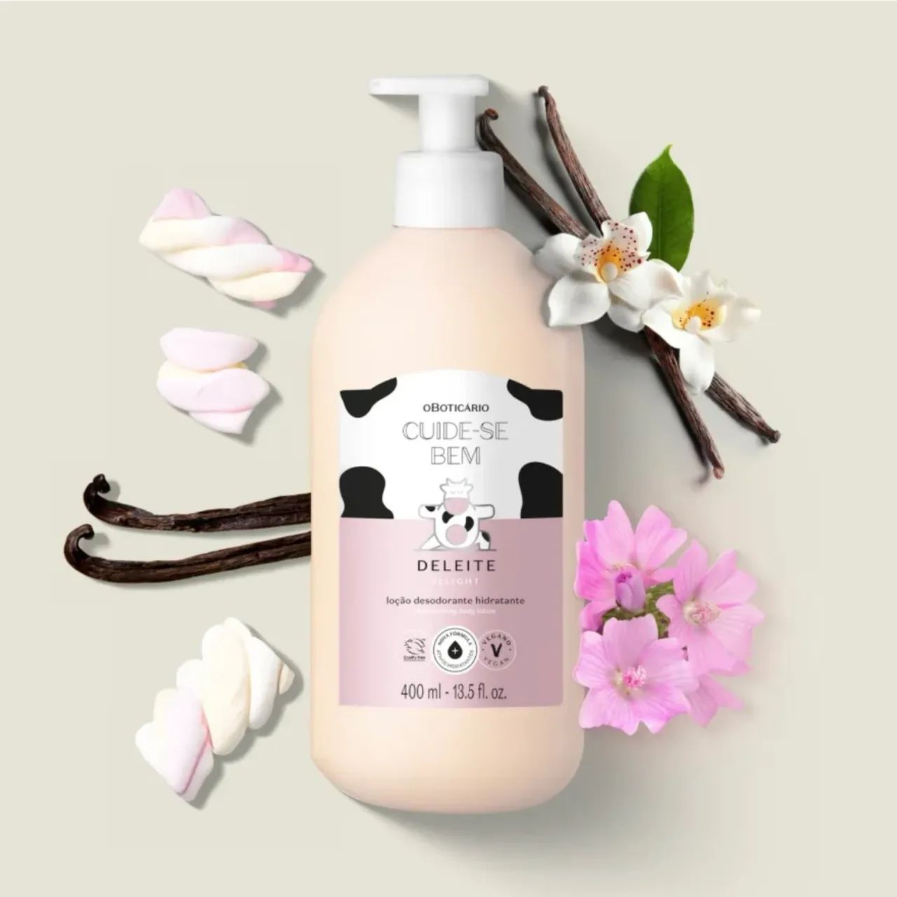 Loção Hidratante Corporal Cuide-Se Bem Deleite (400 ml) - Foto 2