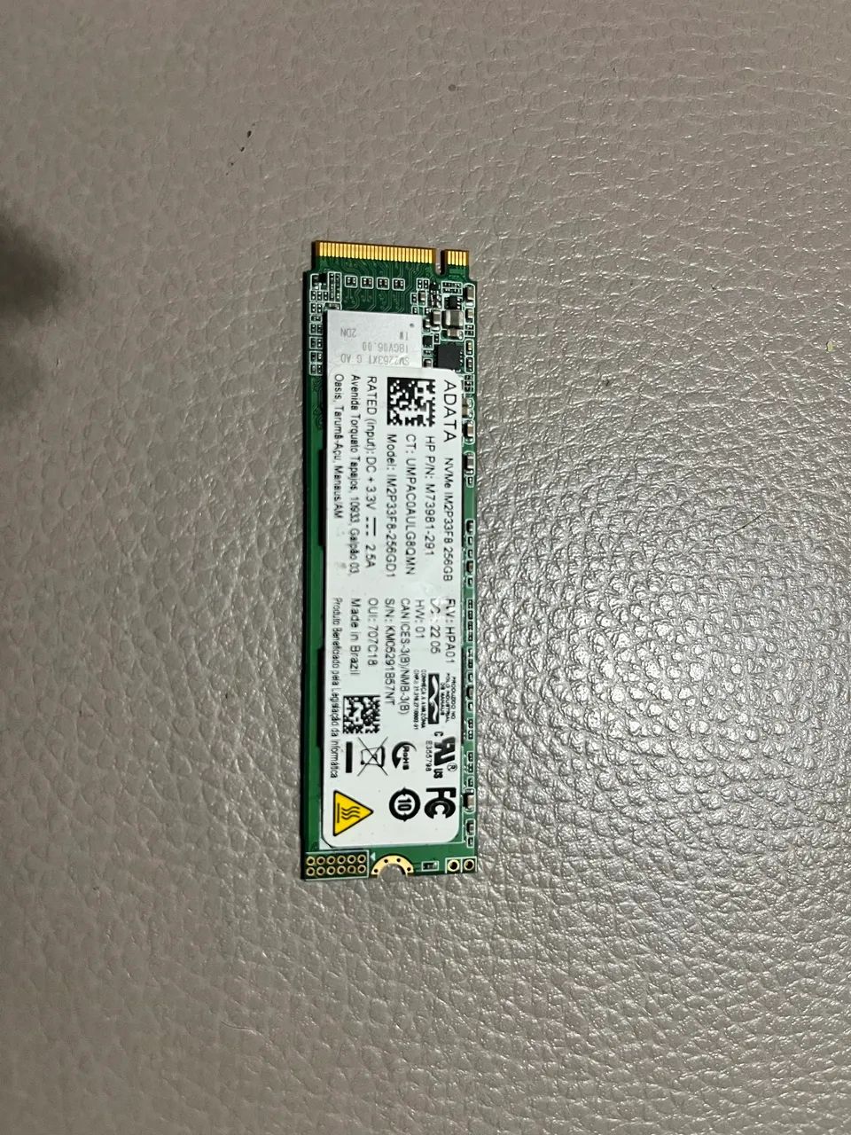 SSD NVME M2 256gb HD Pc Notebook