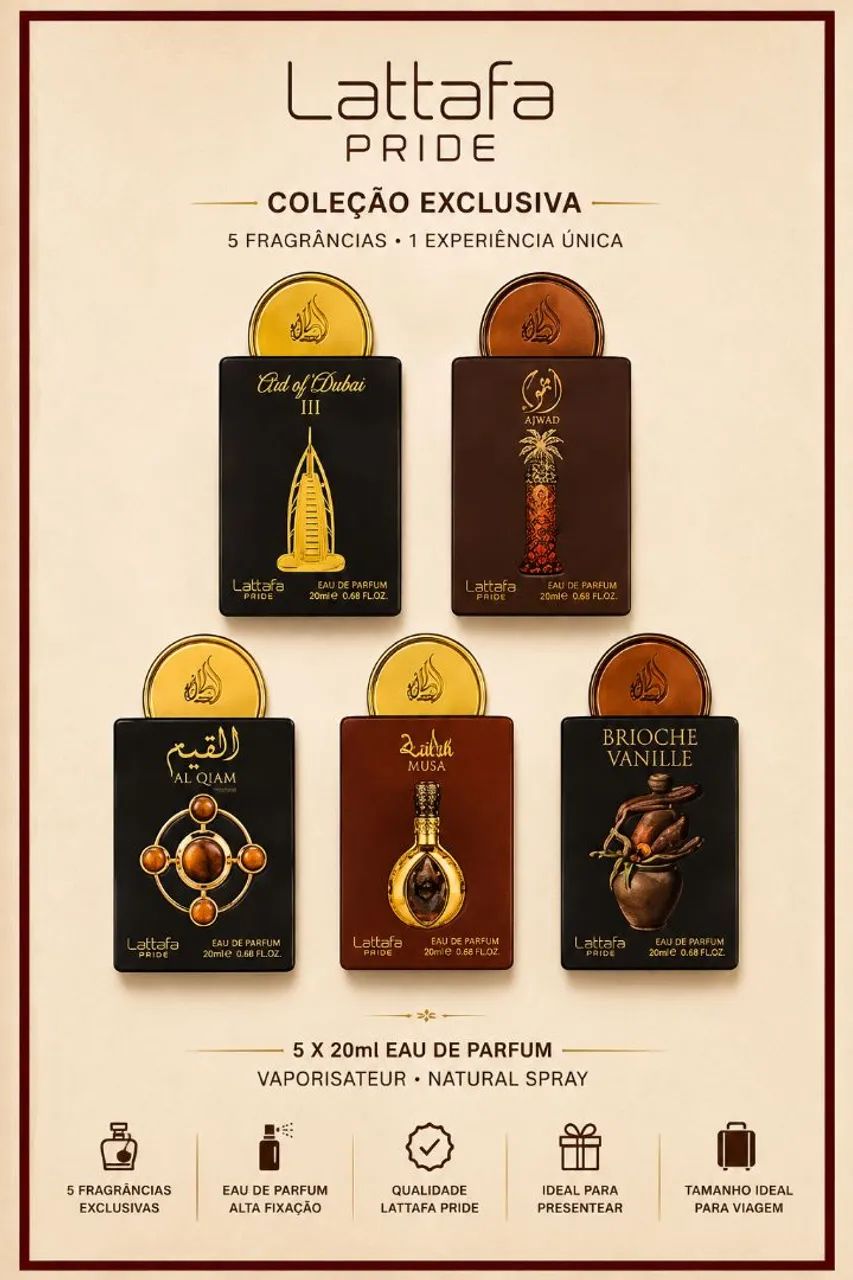 Perfume arabe kit com 5 de 20ml - Foto 5