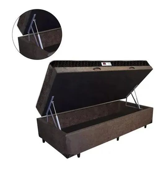 Cama Box Baú Solt. + Colchão Espuma D20 88x188x12 - Foto 5
