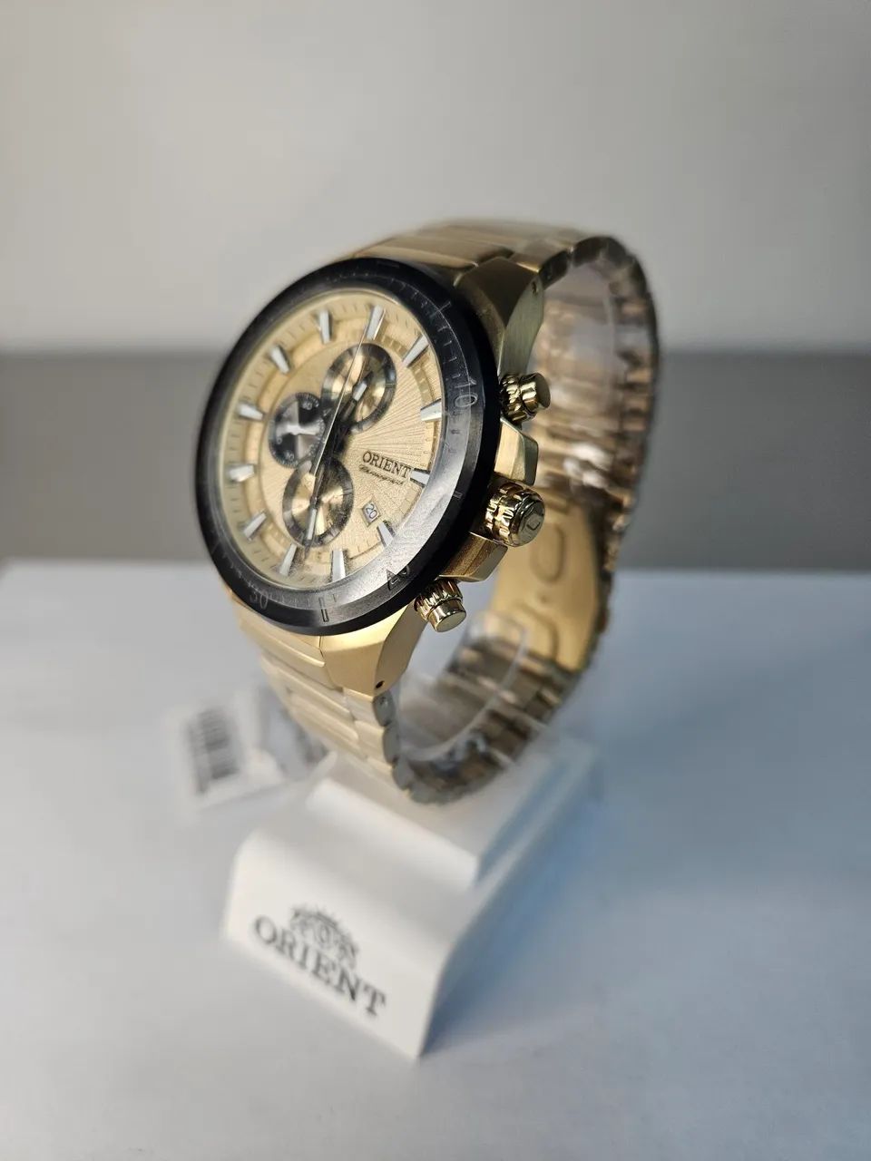 Relógio Quartz Aço Dourado Orient - Foto 3