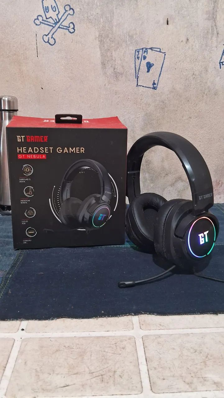 Fone gamer novo 