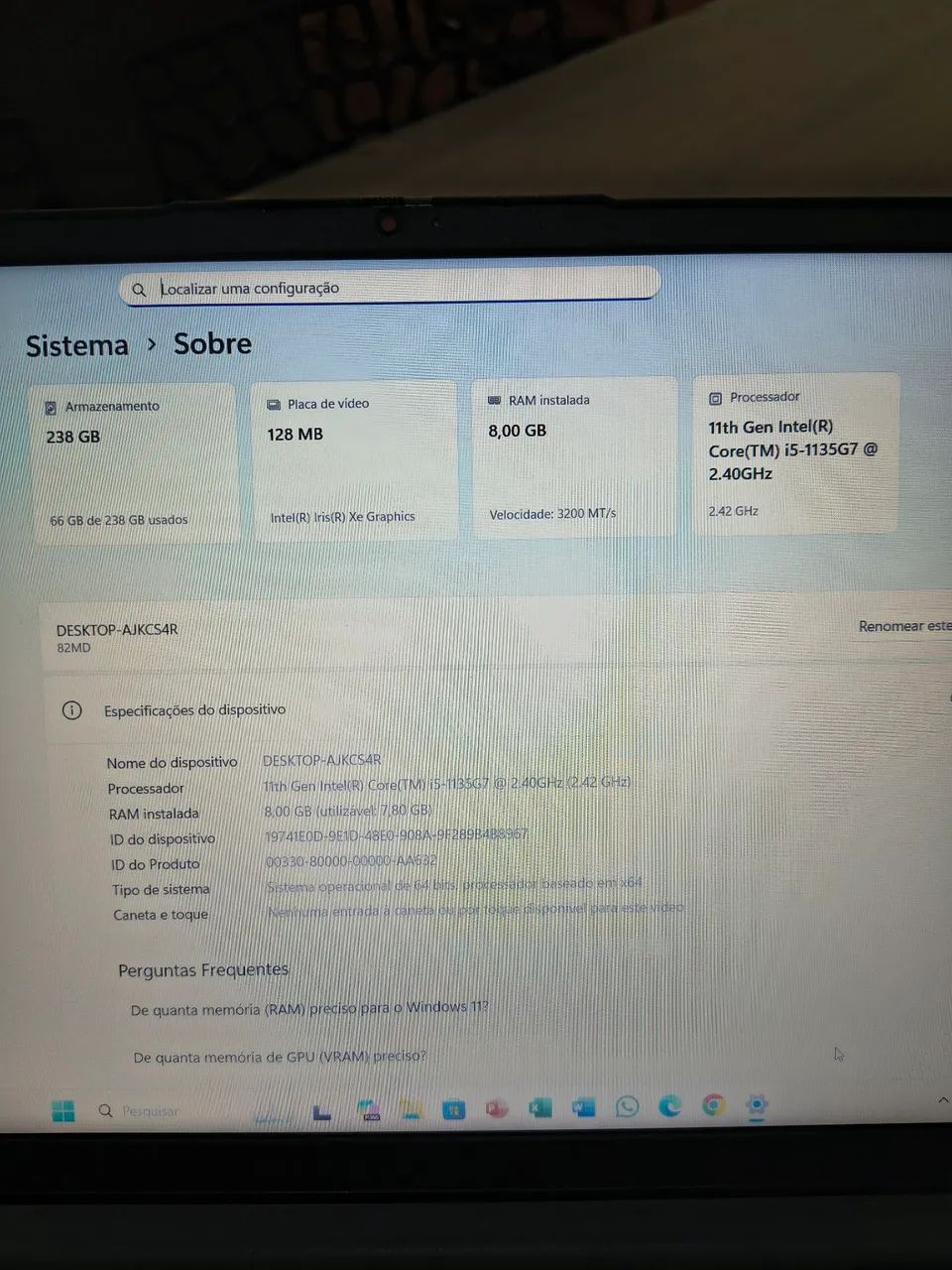 Lenovo i5 Décima Primeira Geração  - Foto 3