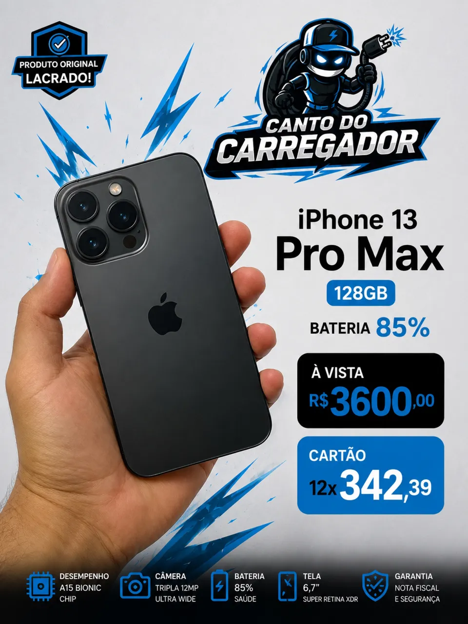 iPhone12pro max 256GB バッテリー95% iPhone 12 Pro Max 256gb batería 100% - Celulares e Smartphones
