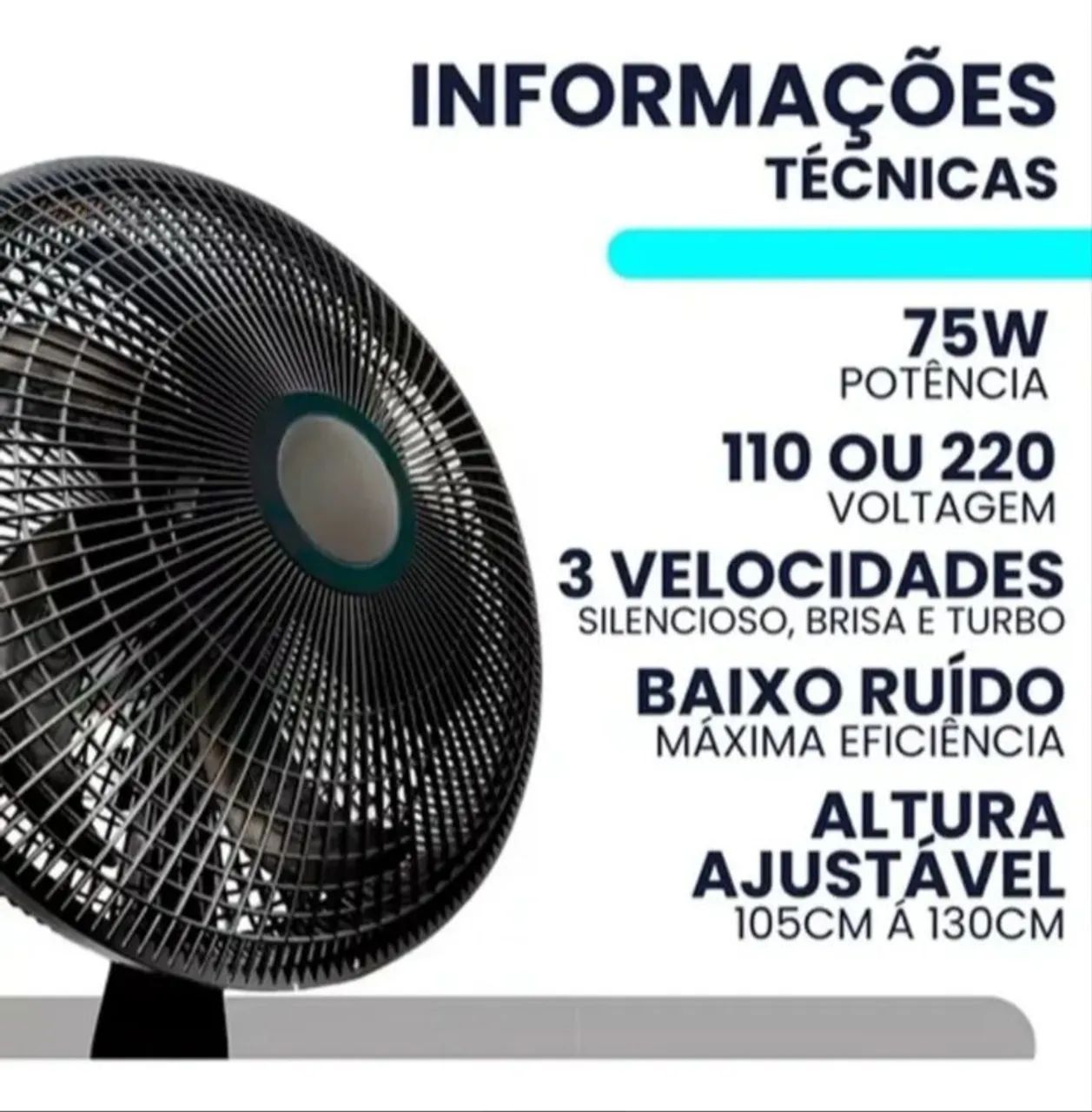 Ventilador de coluna 6 pás  - Foto 2