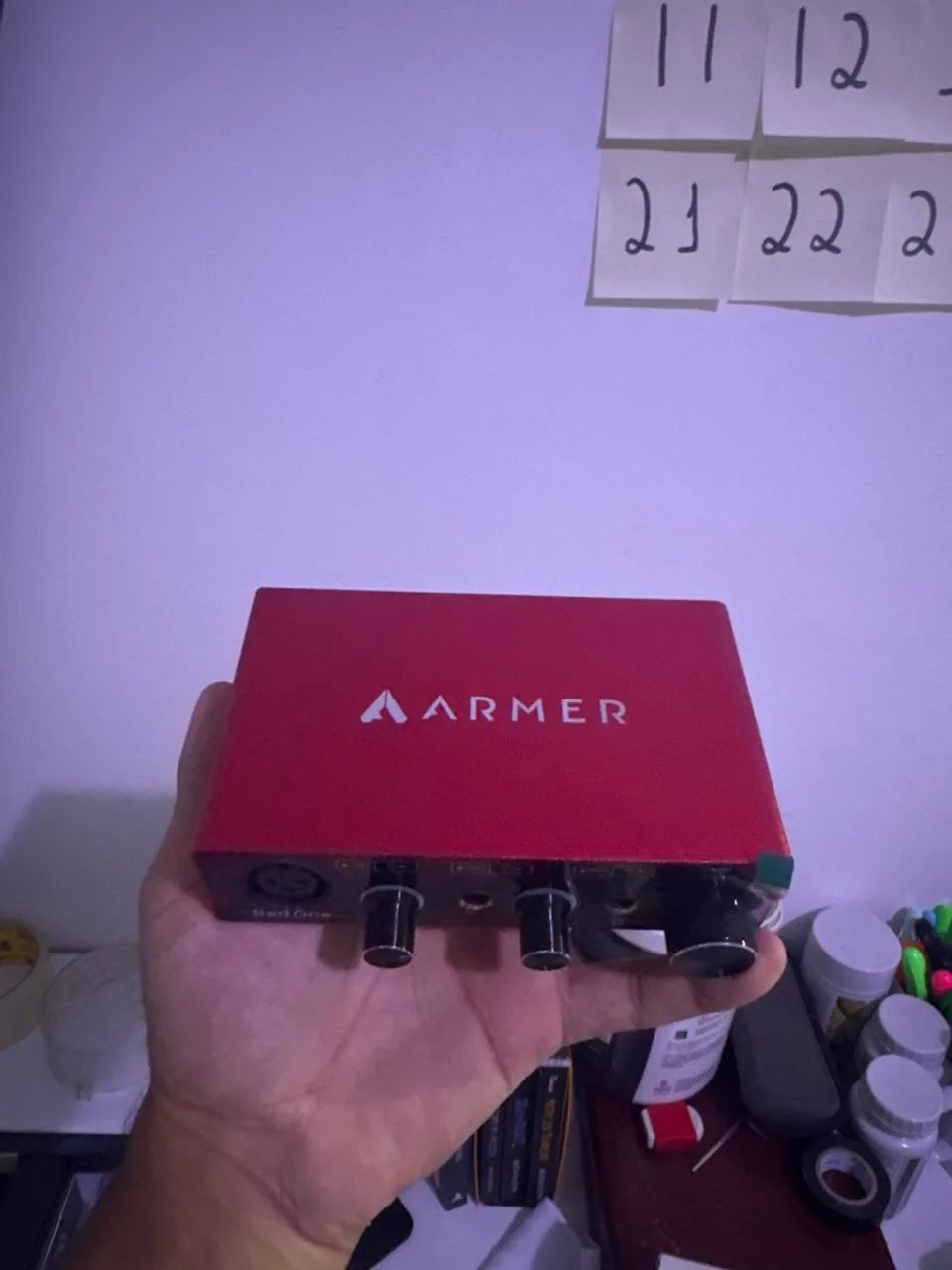 Armer Red One - interface de áudio 