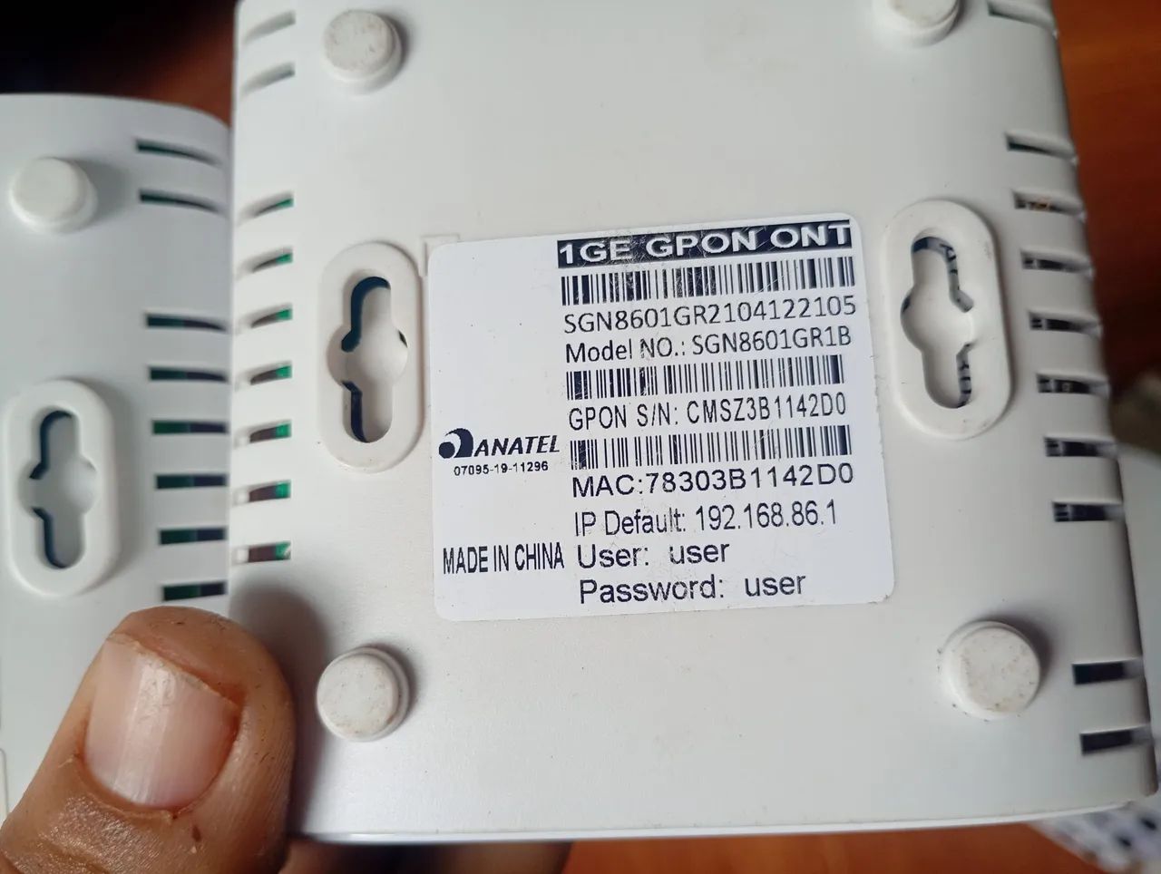 Lote de ONU gpon fibra óptica+ patch cord - Foto 2