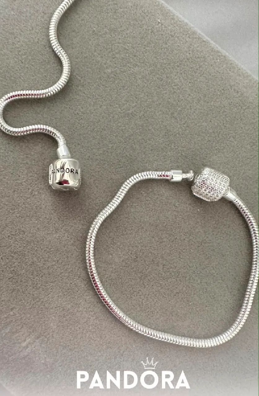 Pulseira Pandora Luxo em prata 925 - Foto 2