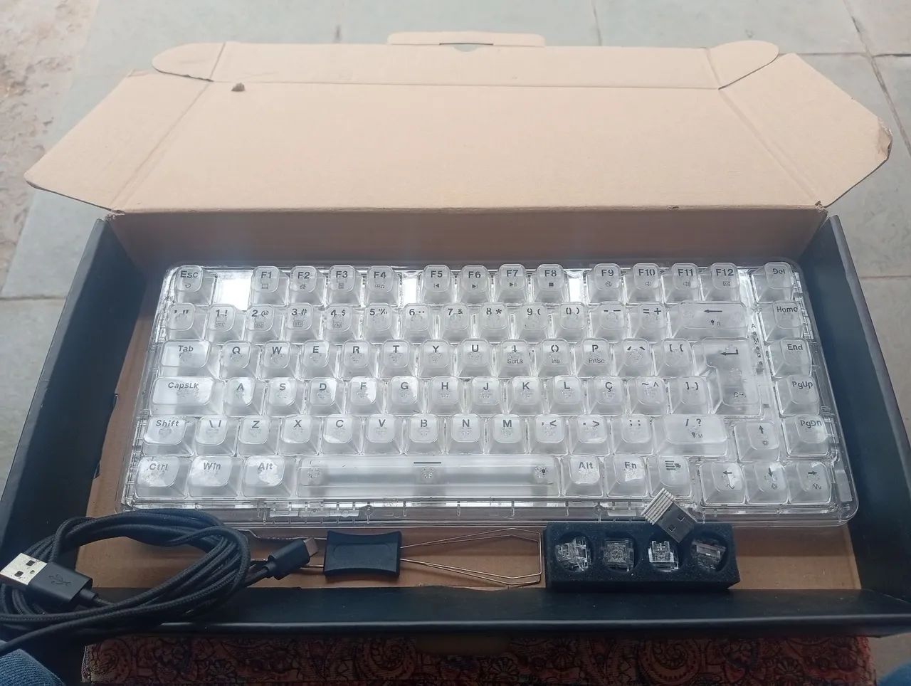 Teclado mecânico redragon branco - Foto 2