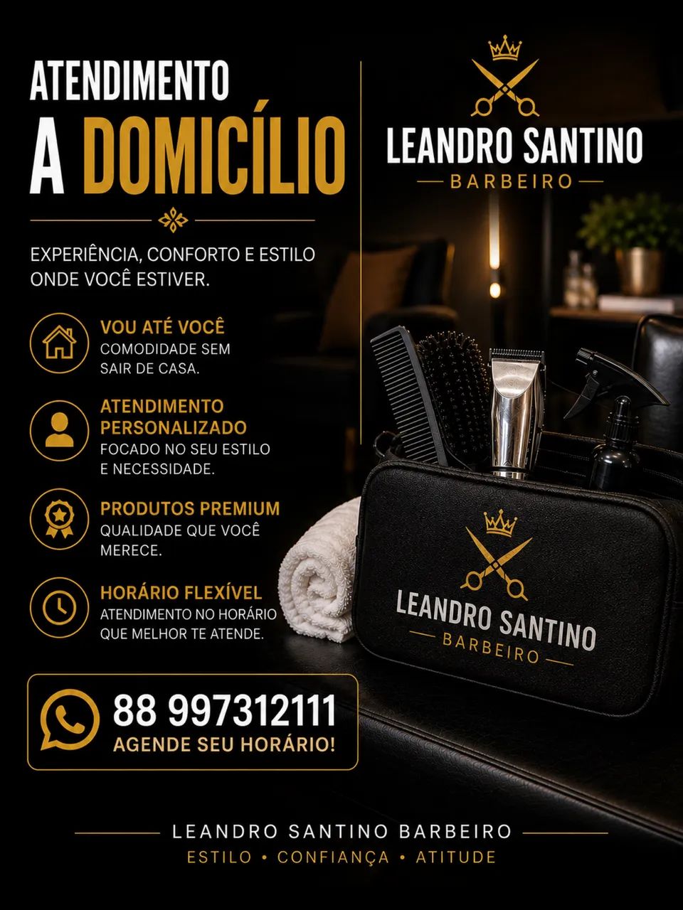 Barbeiro a domicílio 